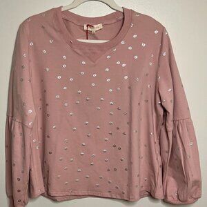 Anthropologie Solitaire Long Sleeve Sweater Top Size L